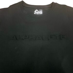 Alphalete Elements LDB More 2XL Short Sleeve Crewneck Black Sweatshirt XXL